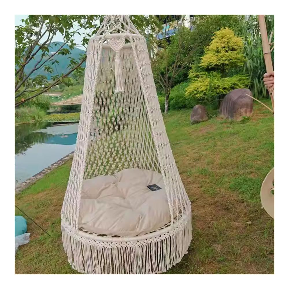 Silla Colgante Hamaca Acolchonada Blanca Premium 150cm Silla Colgante Hamaca Acolchonada Blanca Premium 150cm