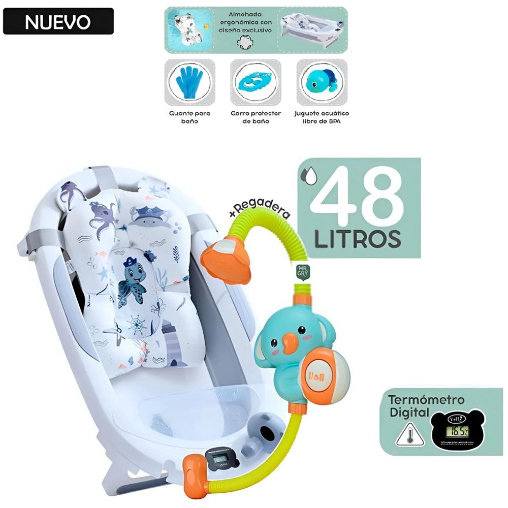 Bañera plegable Nemo con Termómetro Bañera plegable Nemo con Termómetro