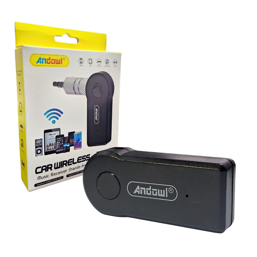 Receptor Bluetooth Plug 3.5mm Para Autos / parlantes ANDOWL Receptor Bluetooth Plug 3.5mm Para Autos / parlantes ANDOWL