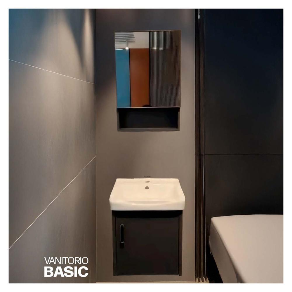 Vanitorio Minimalista Basic Marrón - Stone Vanitorio Minimalista Basic Marrón - Stone