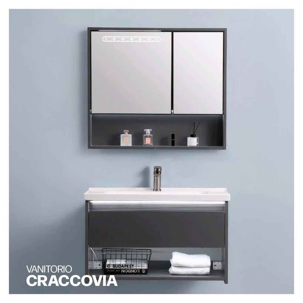 Vanitorio Minimalista Craccovia Plomo - Stone Vanitorio Minimalista Craccovia Plomo - Stone
