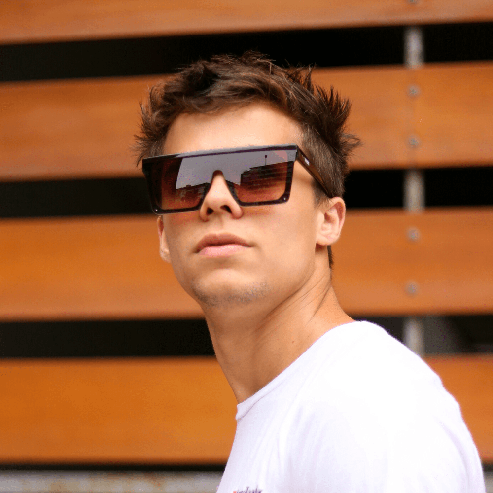 Lentes de sol cuadrados marrones Wine Nuke Oechsle Oechsle