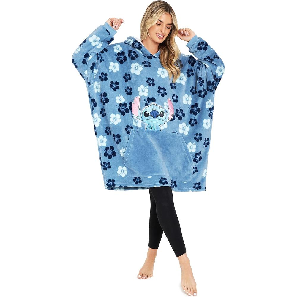 MANTA POLAR SHERPA CON CAPUCHA DE GRAN TAMAÑO TALLA ÚNICA STITCH DISNEY Stitch | Manta Polar Sherpa con capucha de gran tamaño de Stitch de Disney | Talla Única MANTA POLAR SHERPA CON CAPUCHA DE GRAN TAMAÑO TALLA ÚNICA STITCH DISNEY Stitch | Manta Polar Sherpa con capucha de gran tamaño de Stitch de Disney | Talla Única