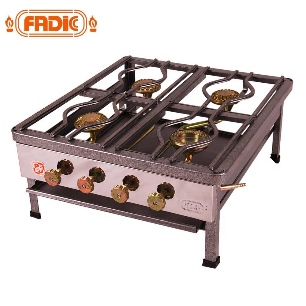 Cocina de Mesa Semi Industrial Fadic 4 Hornillas N°3 FSI04-01