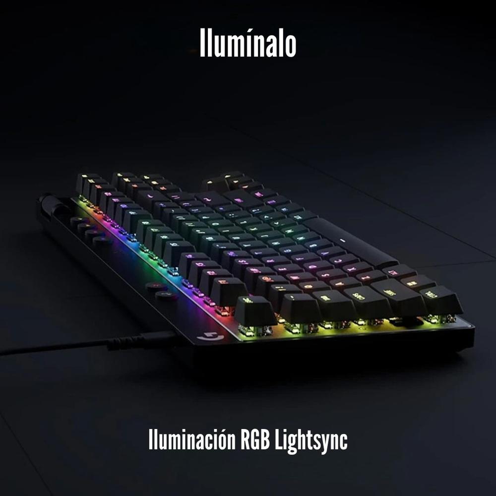 Teclado Logitech G Pro X TKL Rapid RGB Raíd Magnetic Analog - Negro ...
