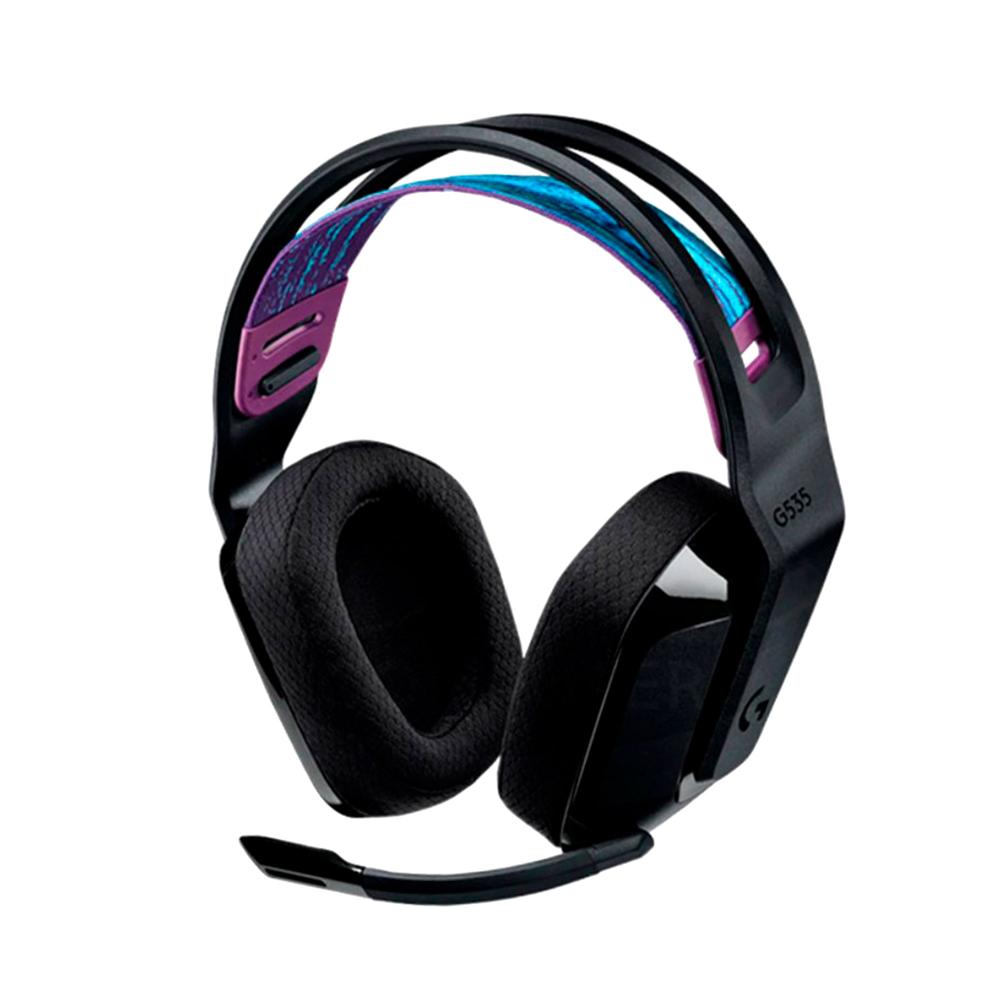 AUDIFONO INALAMBRICO GAMING LOGITECH G535 NEGRO, LIGHTSPEED, RGB, C/MICROFONO USB P/N: 981-000971