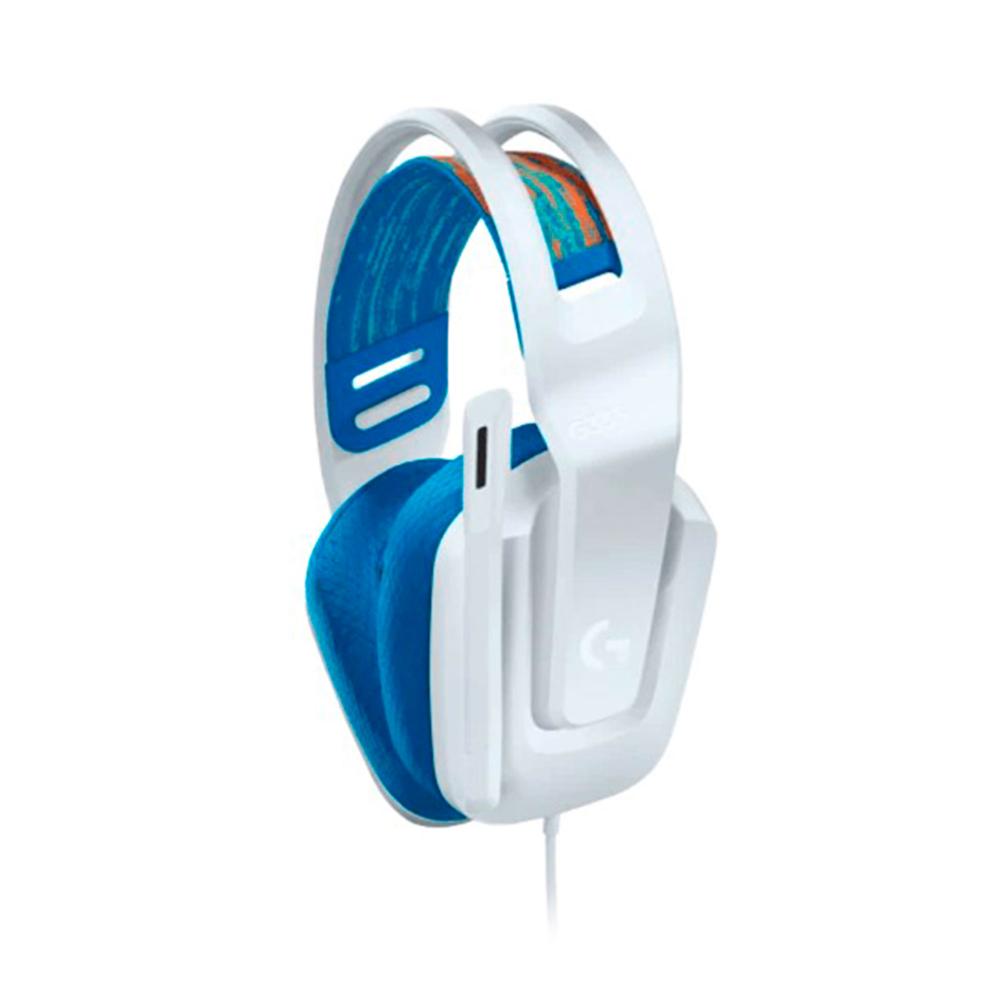 AUDIFONO GAMING LOGITECH G335 BLANCO, C/ MICROFONO, JACK 3.5MM - P/N: 981-001017