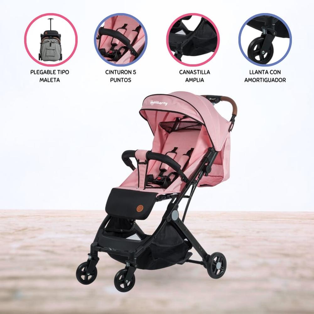 Coche Maleta para Bebé »COMPACT» Pink