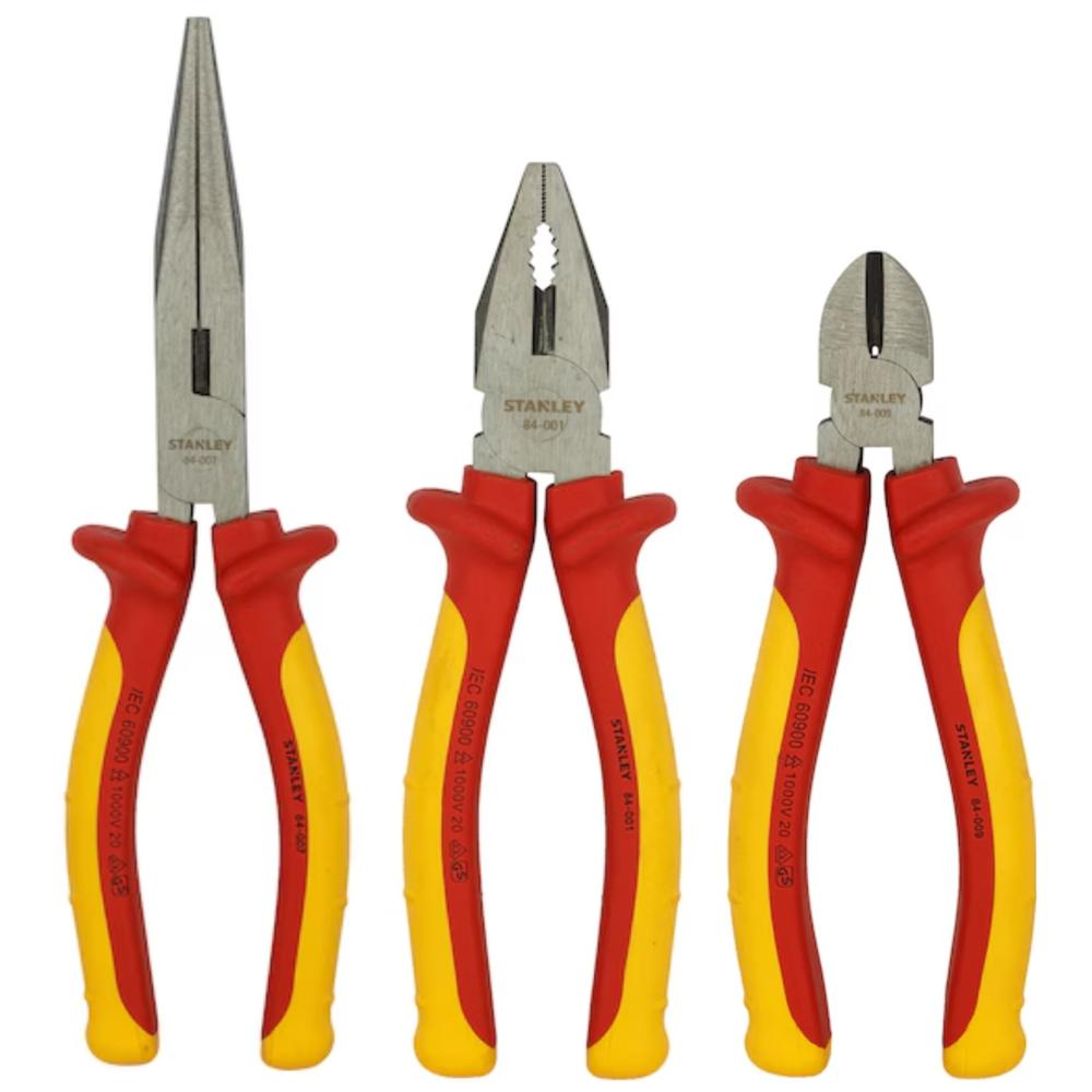 Alicates dieléctricos 1000V 3 piezas, MaxSteel STANLEY