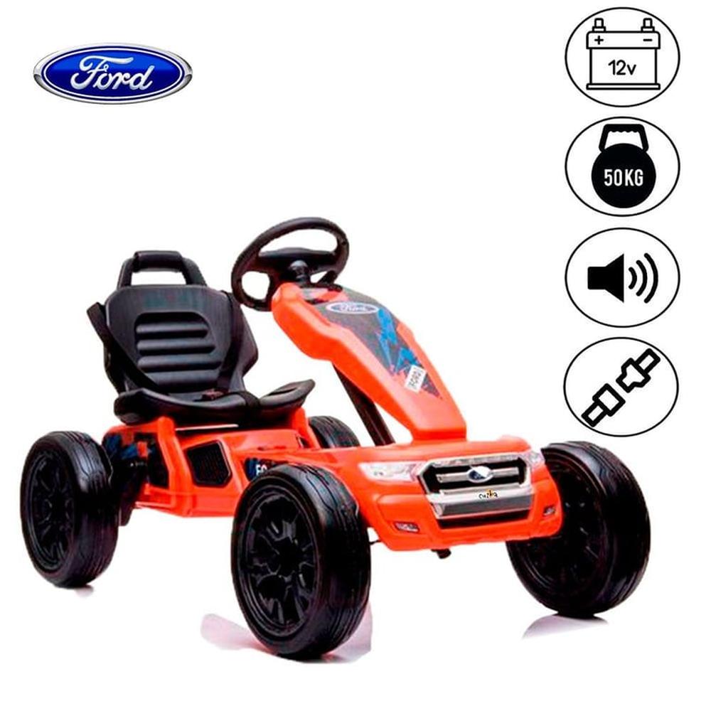 Carro A Batería Ford Go-Kart» Licenciado Red