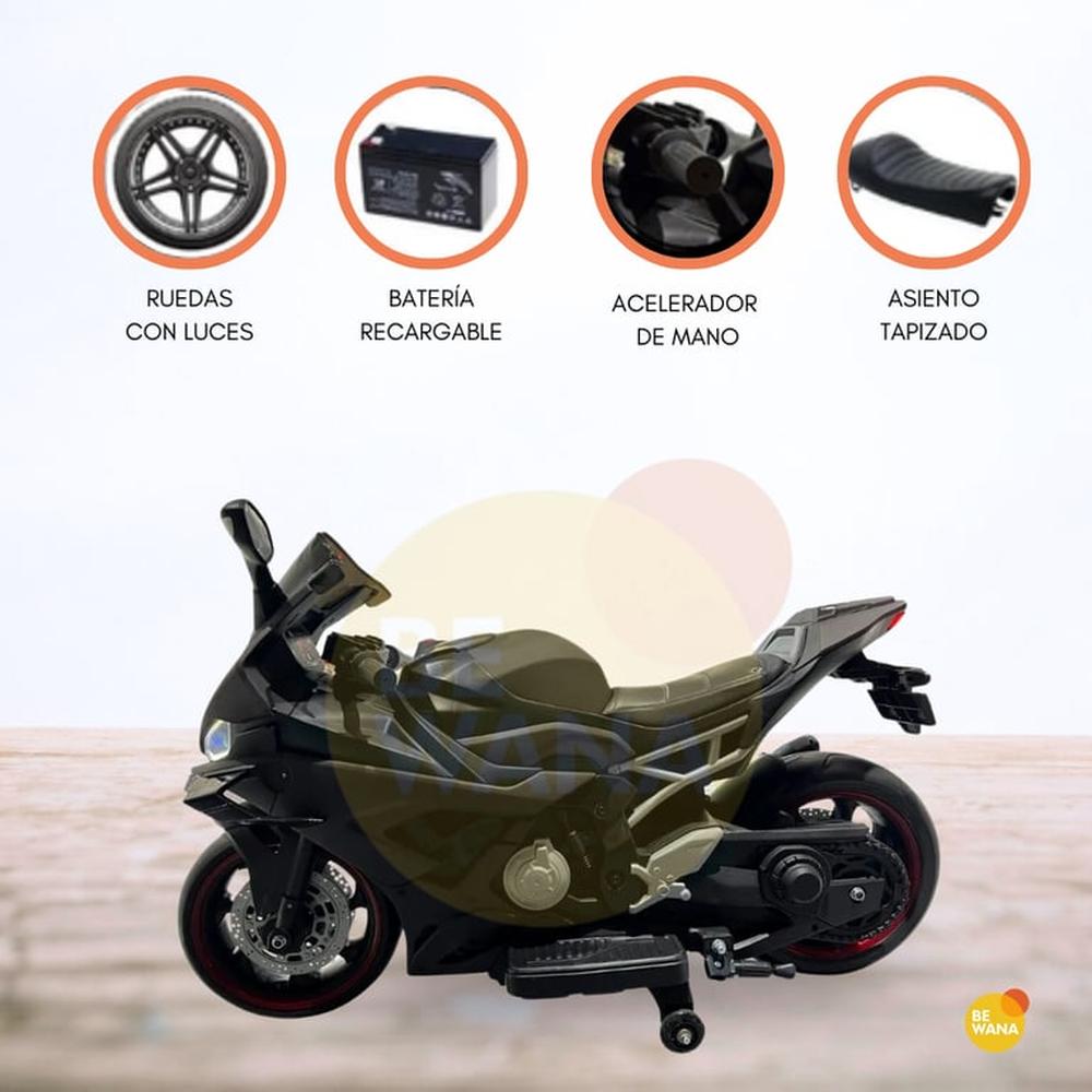 Moto a Batería 24 VLT para Niños HALCÓN» Black