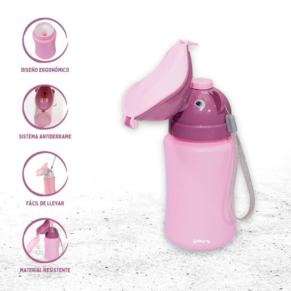 Bacín Portátil Para Bebe Niño Infanti »POTTY TO GO» Elefante Rosado