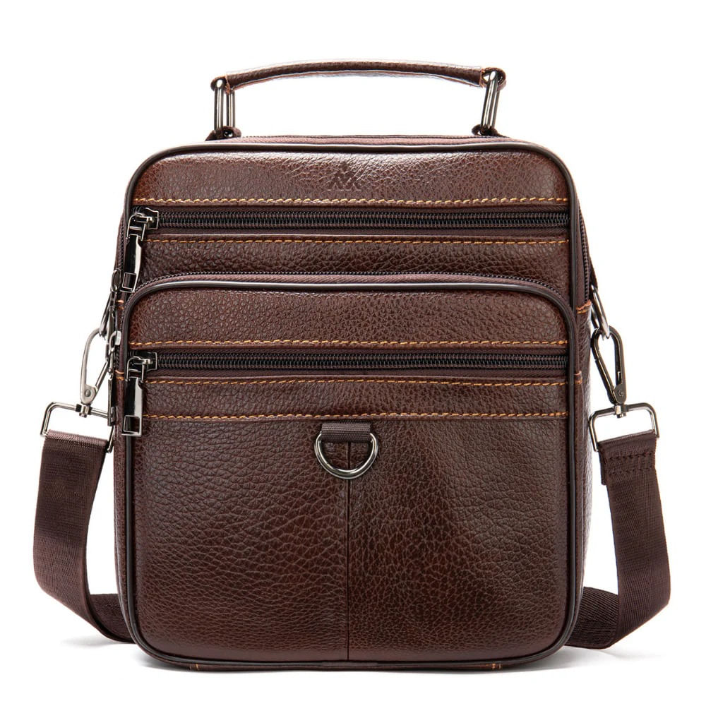 Morral De Cuero Vacuno Aldebarán 6048 Marrón