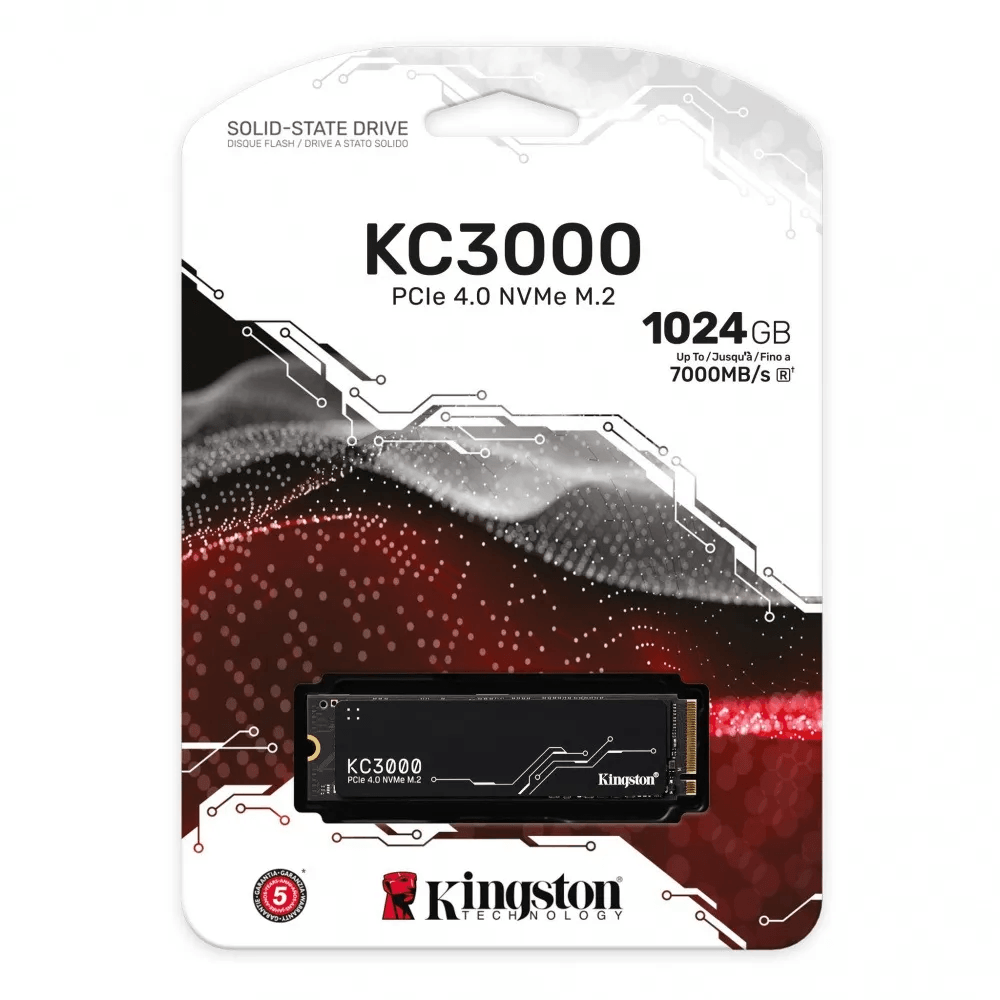 Unidad en estado solido Kingston KC3000 1024GB M.2 2280 PCIe Gen 4.0 NVMe