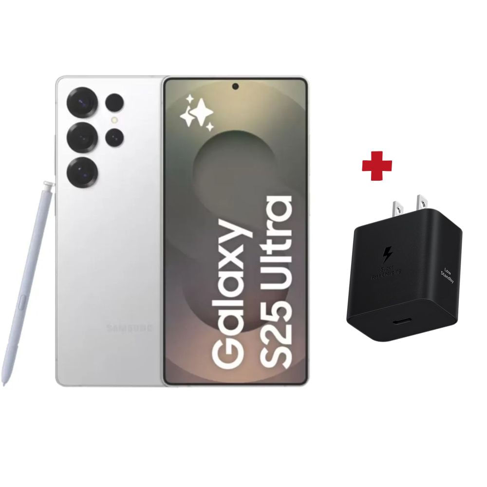 Samsung S25 ULTRA 256GB 12GB Titanium white silver +cubo 45w
