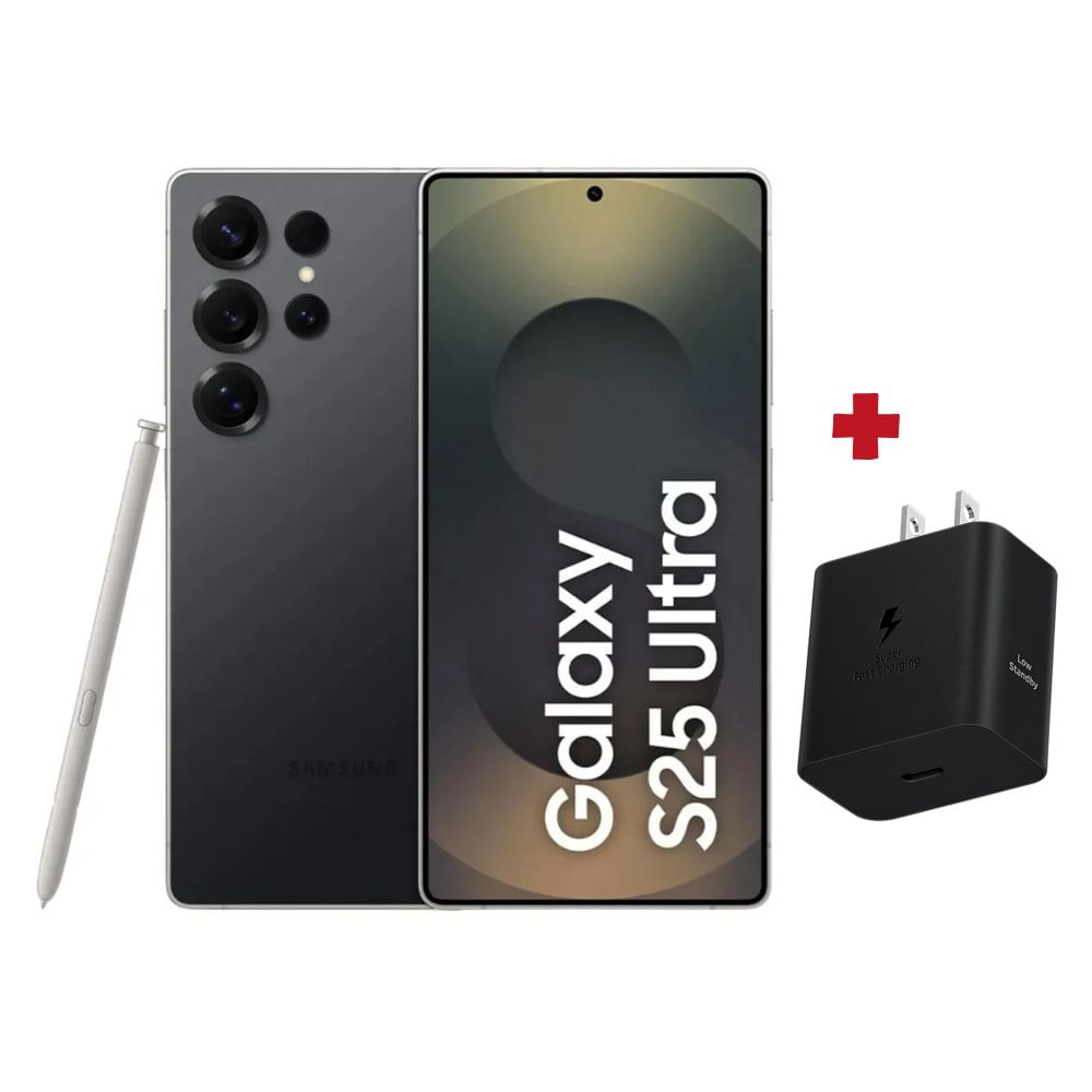 Samsung S25 ULTRA 256GB 12GB Titanium Black +cubo 45w