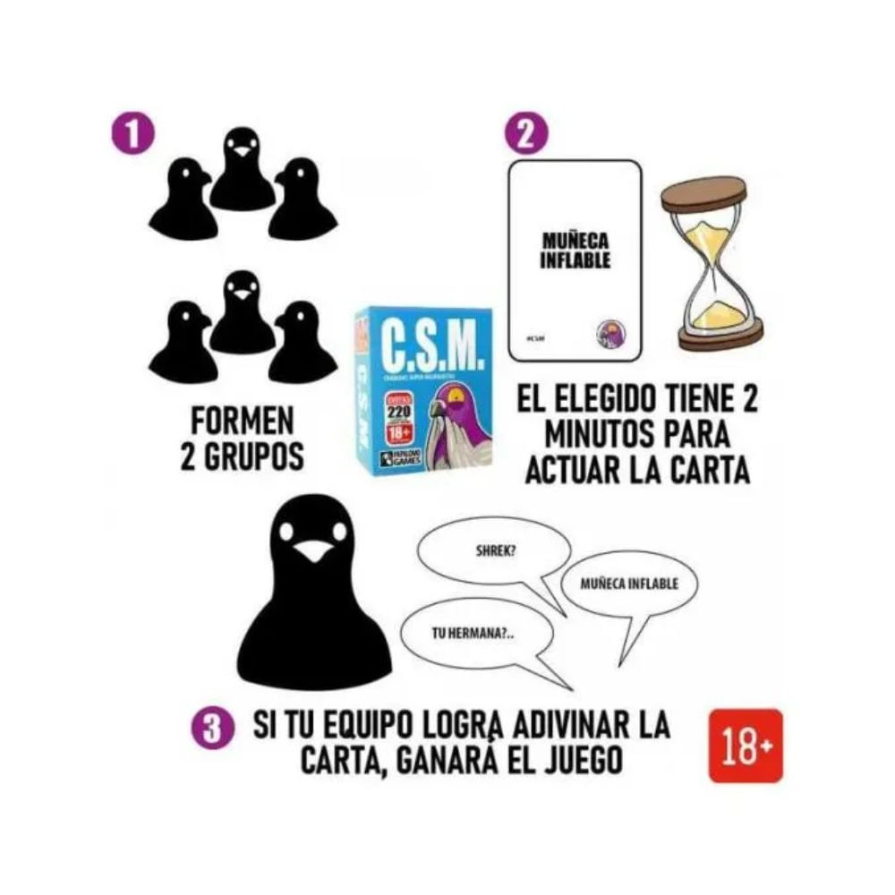 C.S.M. Charadas Super Masoquistas – Juegos de mesa | Oechsle - Oechsle