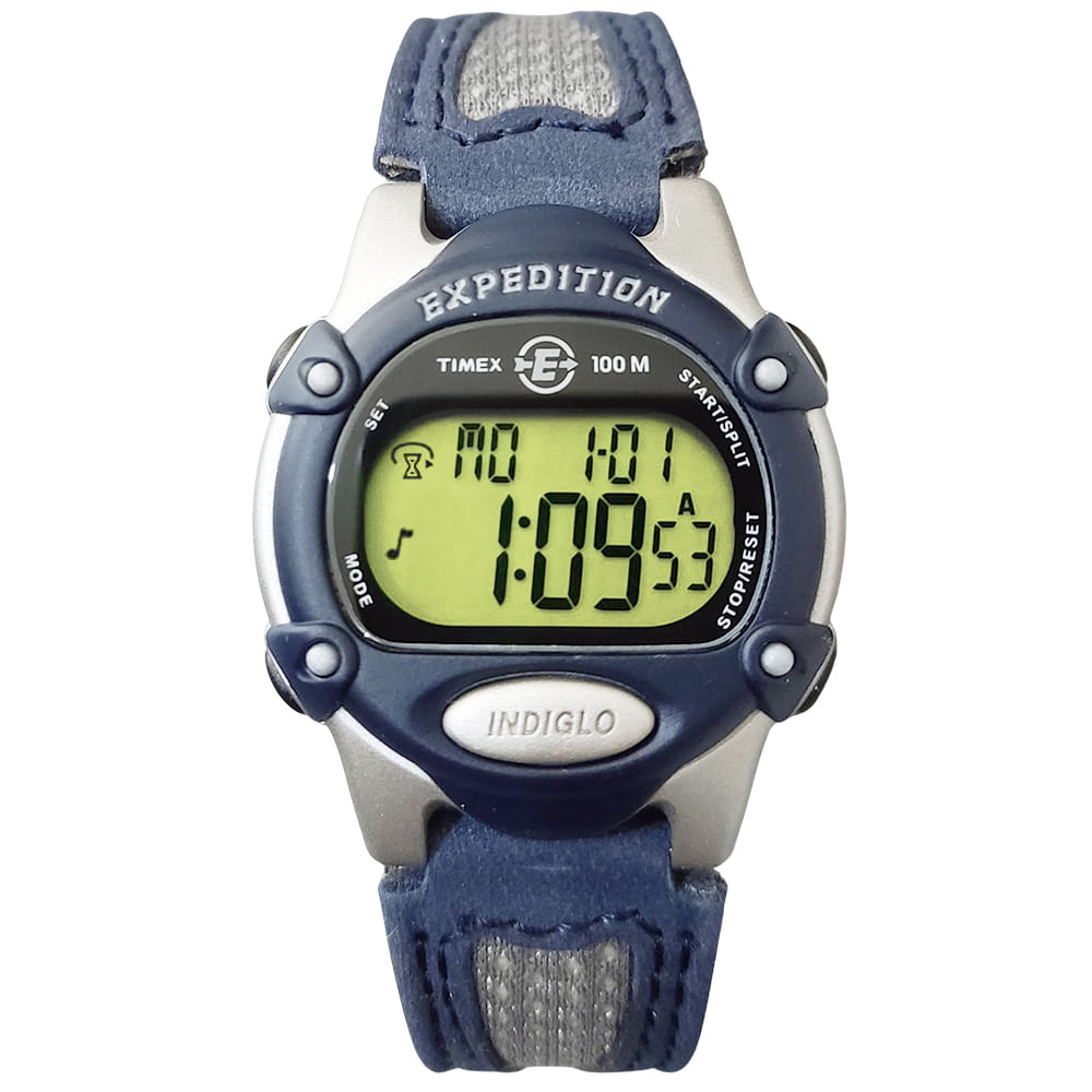 RELOJ TIMEX UNISEX DIGITAL IRONMAN INDIGLO MULTIFUNCIÓN AZUL - T48013