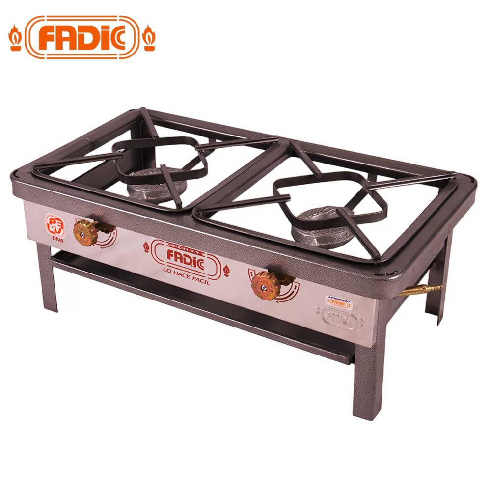 Cocina de Mesa Semi Industrial Fadic 2 Hornillas N°3 FSI02-50