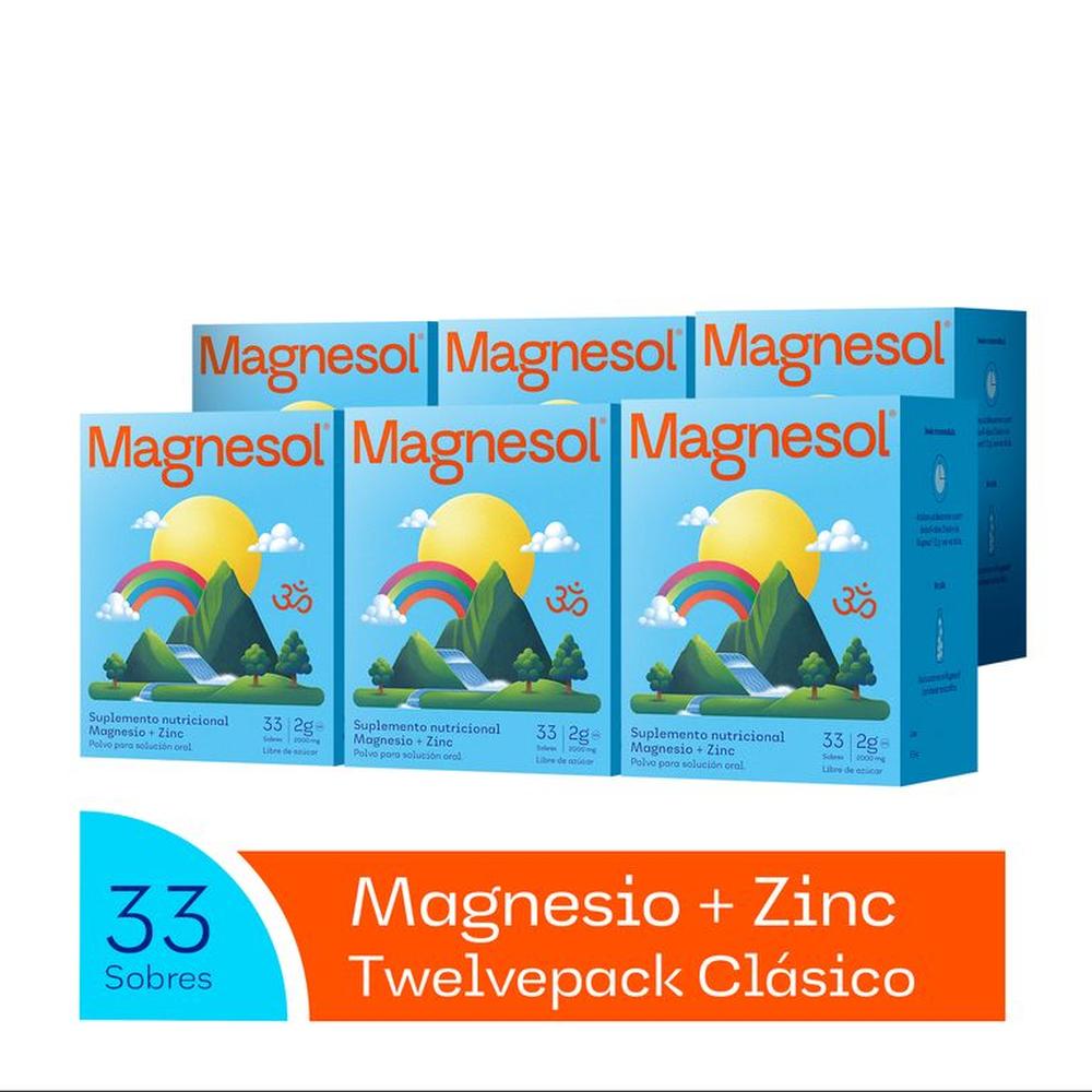 Pack 6 Cajas Magnesol Clásico - Magnesio + Zinc