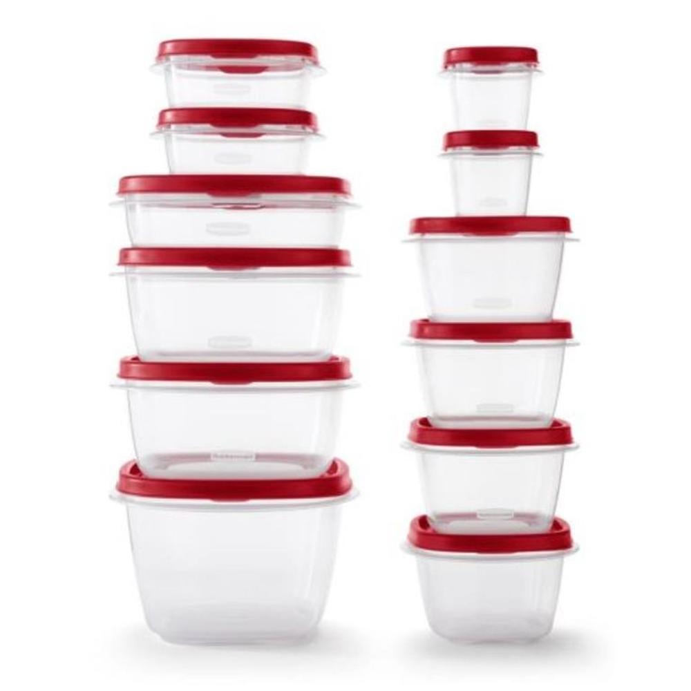 12 Contenedores de Alimentos Rubbermaid 2112335