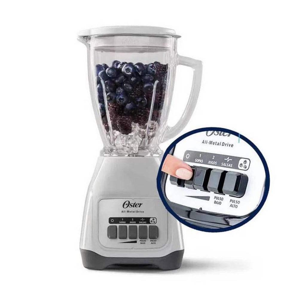 Licuadora Oster® 2 velocidades más pulso y vaso de vidrio BLSTKAGWPB