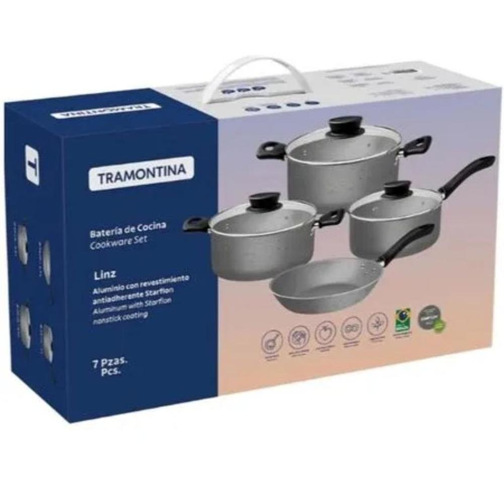 Juego de Ollas Tramontina Milazzo x7 piezas -28599462