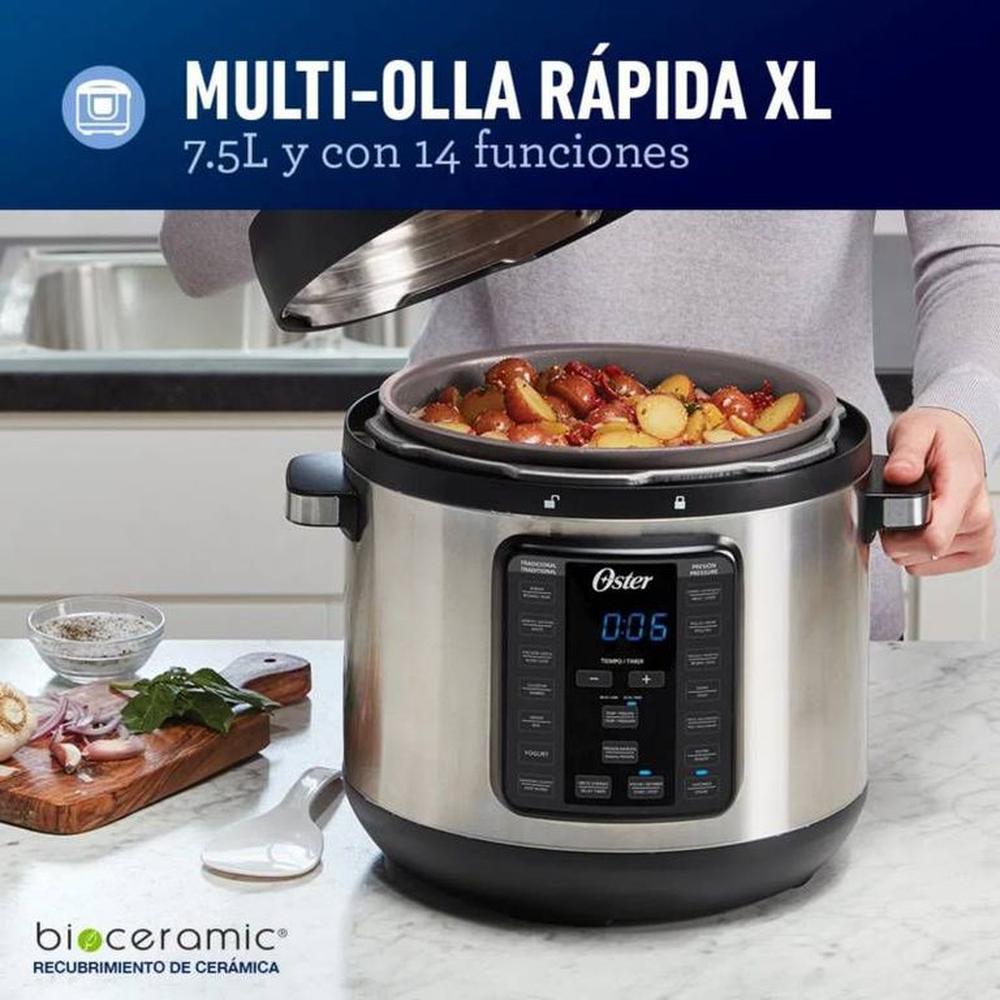 Multi-Olla rápida XL Oster 7,5 litros y 14 funciones CKSTPCEC8801