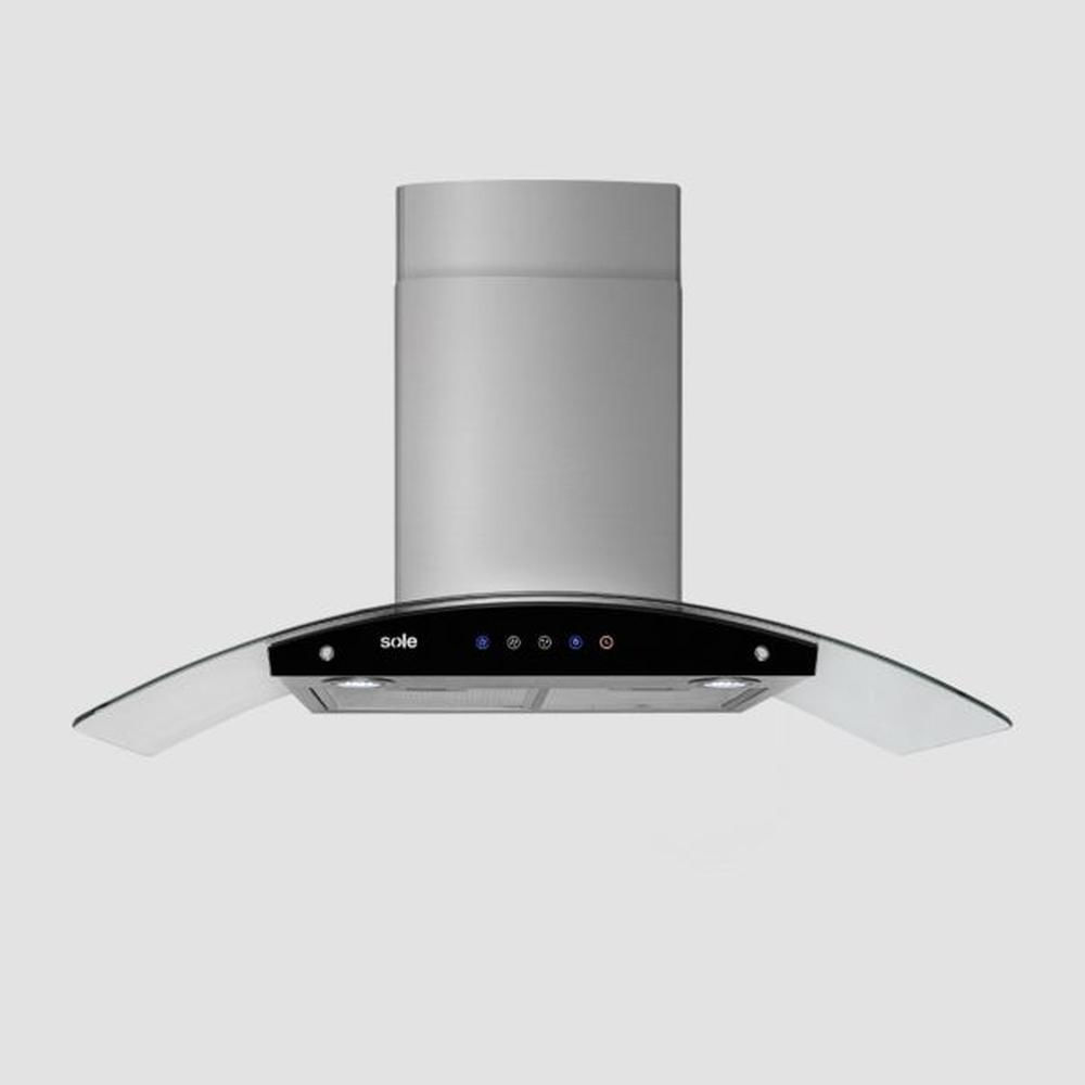 CAMPANA EXTRACTORA SOLE VIDRIO ACERO 90 CM VENUS TURE63CO