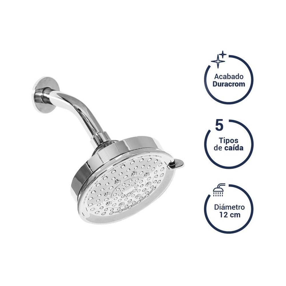 Salida de ducha española estándar cromada Vainsa