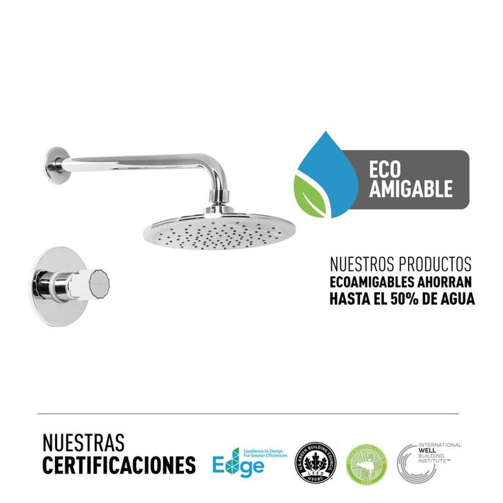 Monocomando de ducha cromada con salida Chaska Vainsa|