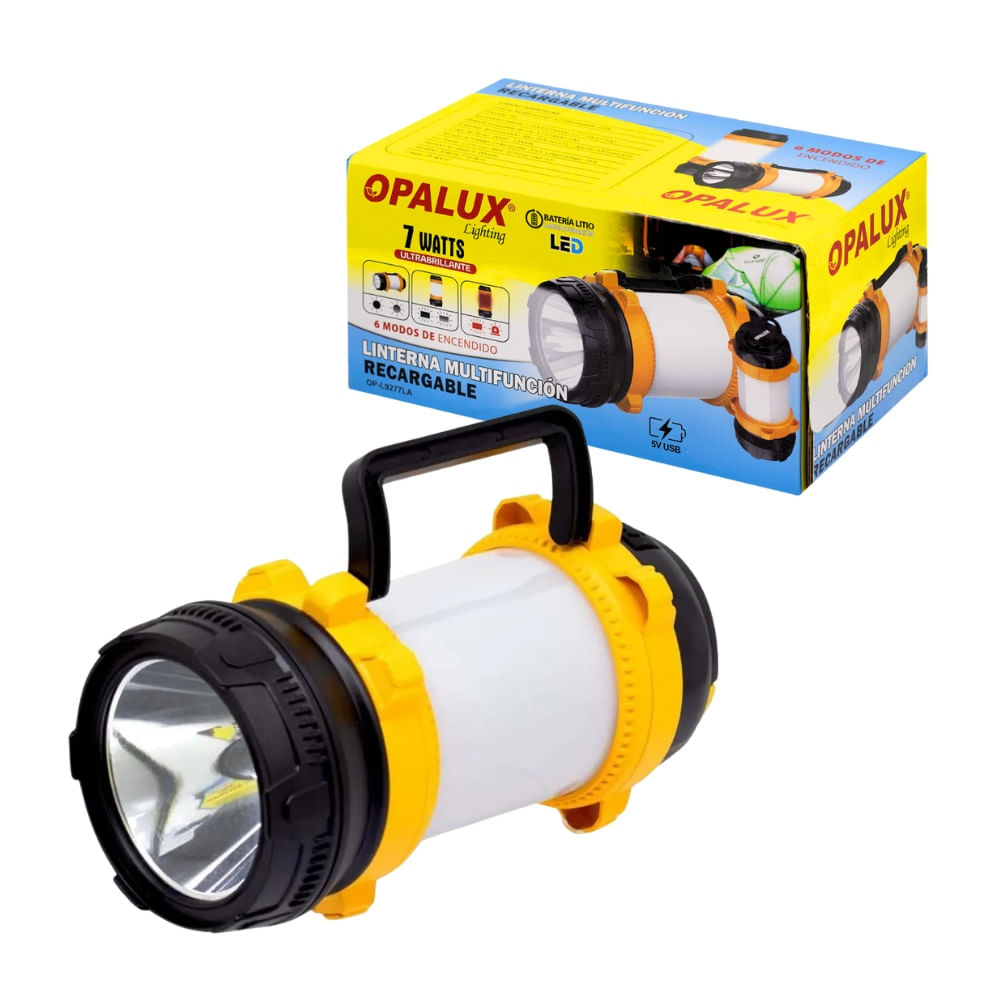 Linterna Multifuncion Recargable Opalux OP-L9277LA
