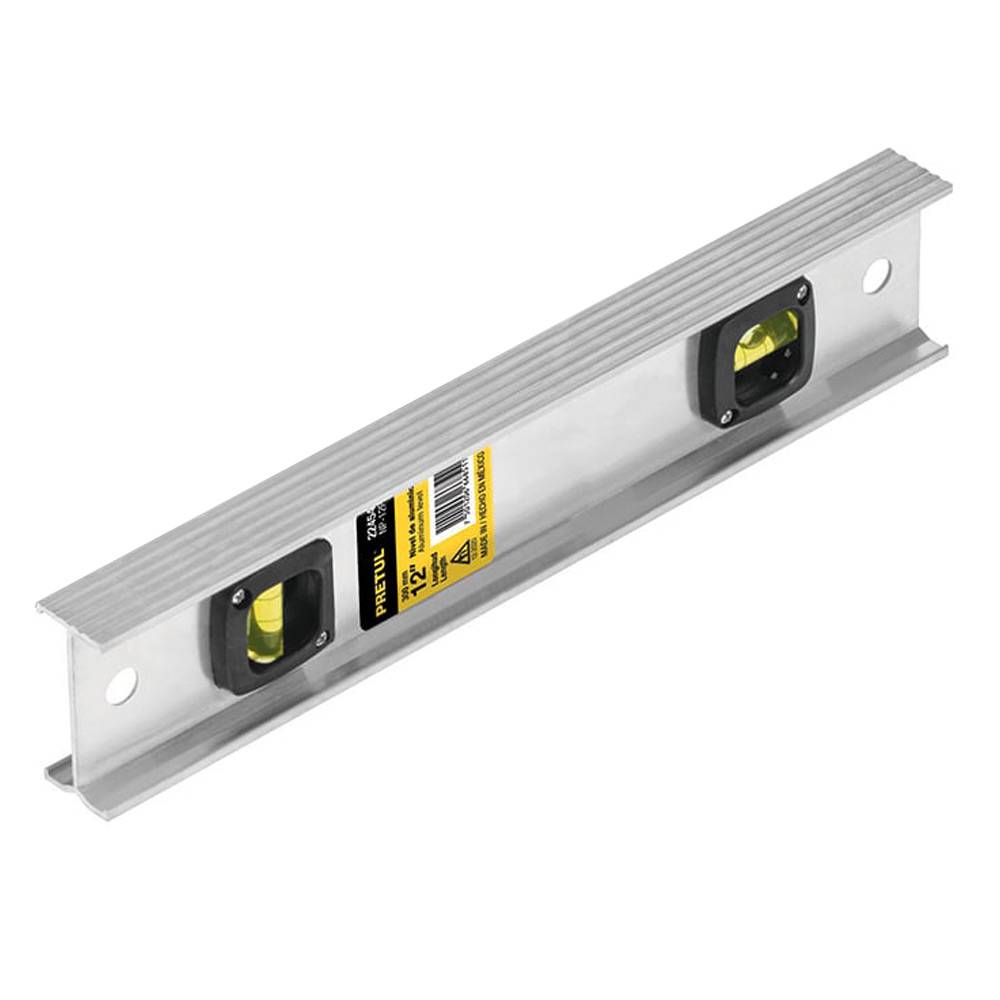 Nivel de Aluminio 12"" Pretul 22454