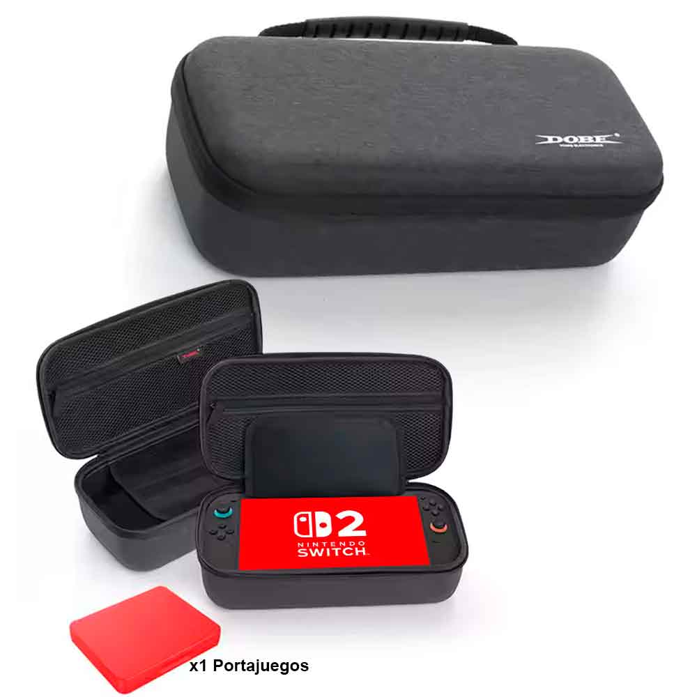 Estuche para Nintendo Switch 2 con Case Portajuegos Mediano Negro 76db