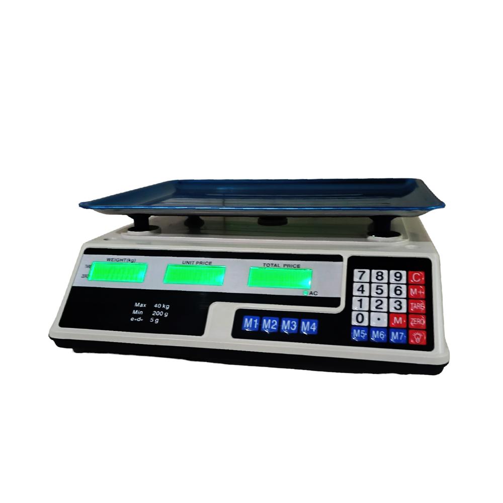 Balanza Digital para Bodega 40 Kg Doble Pantalla Computing Scale