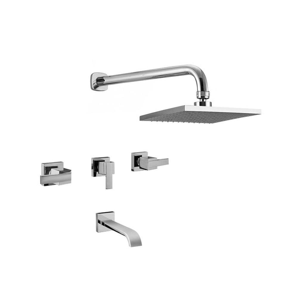 Mezcladora para ducha tina modena con salida hecho en bronce Vainsa