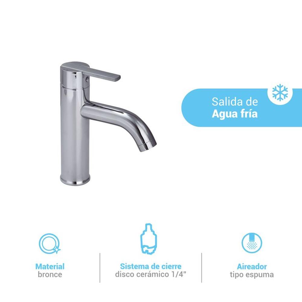 Llave para Lavatorio Baja Buzios Lever Cromada Llave para Lavatorio Baja Buzios Lever Cromada