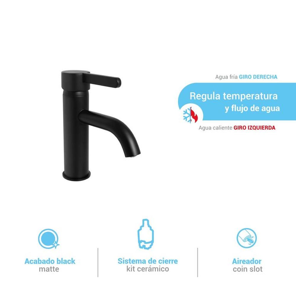 Monocomando baja cartagena black Italgrif Monocomando baja cartagena black Italgrif