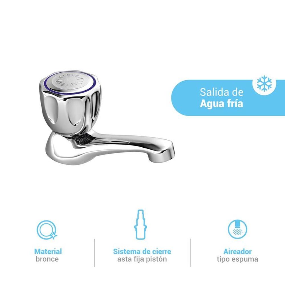 LLAVE PARA LAVATORIO VALLARTA CROMADO ITALGRIF