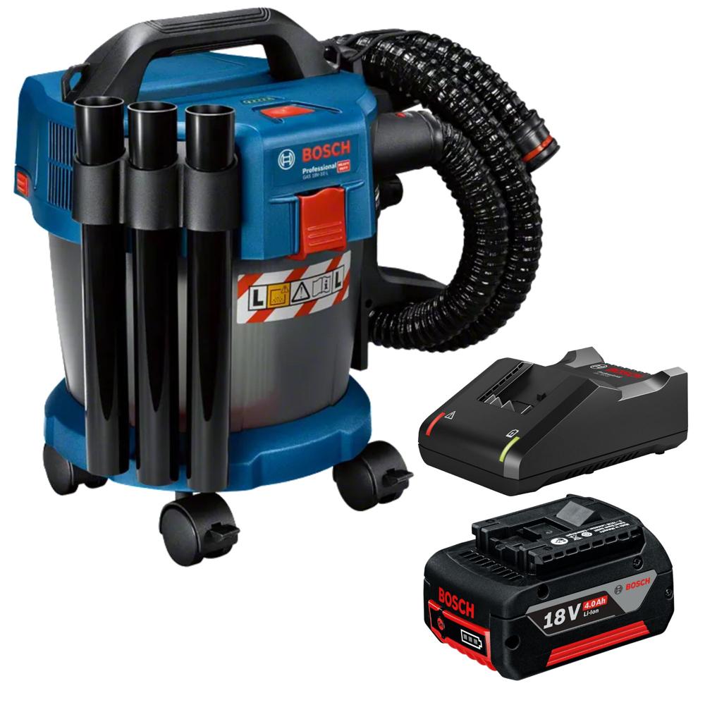 COMBO ASPIRADORA INALAMBRICA, BATERIA Y CARGADOR 4A  BOSCH GAS 18V-10L