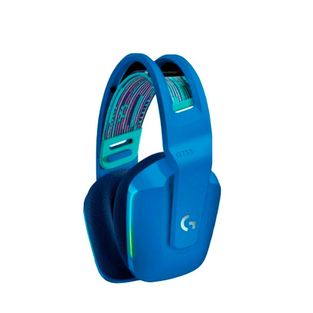 AUDIFONO INALAMBRICO GAMING LOGITECH G733 AZUL, LIGHTSPEED, RGB 7.1 USB, MICROFONO P/N: 981-000942