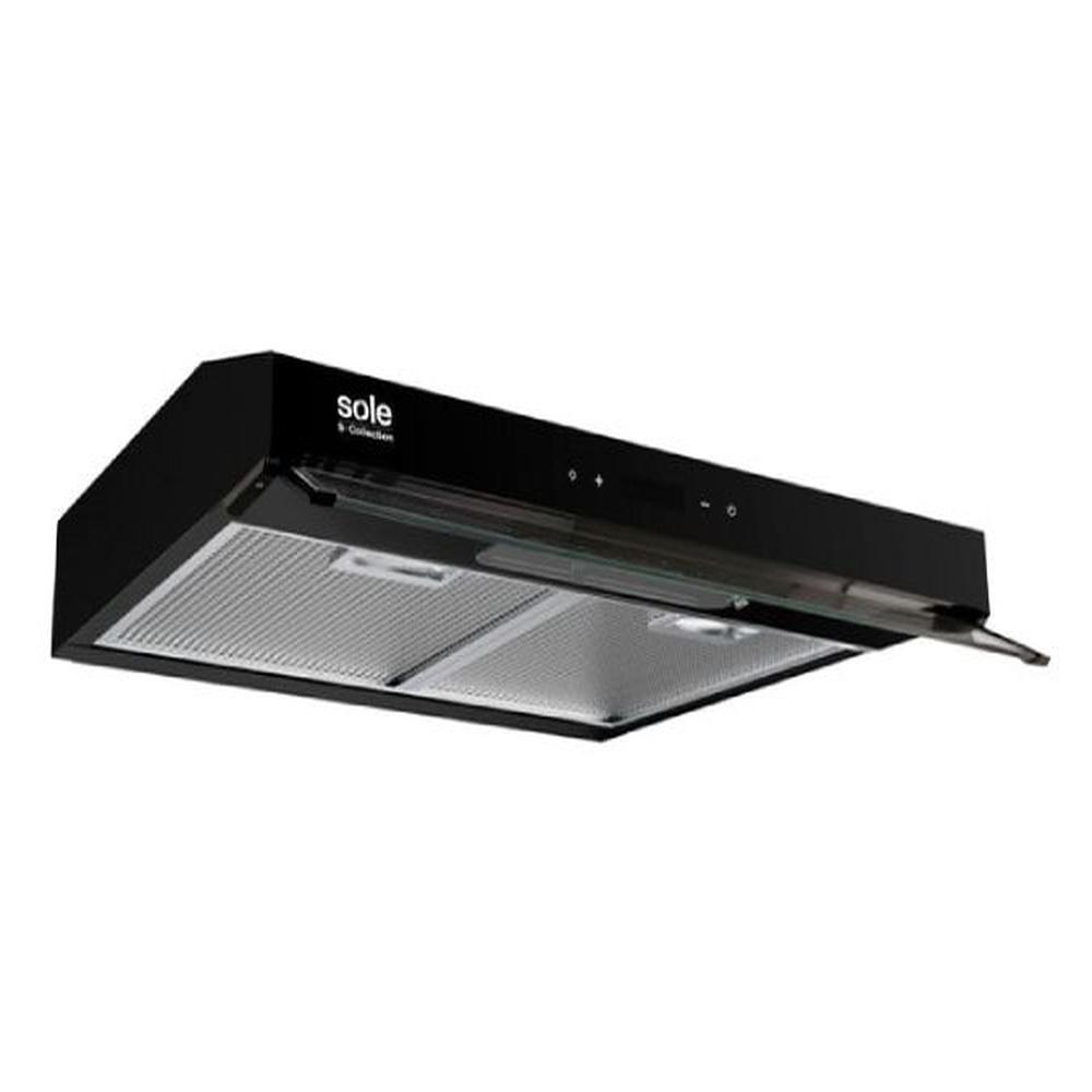 Campana Extractora Sole 60cm Slim Black TURE18CO Negro