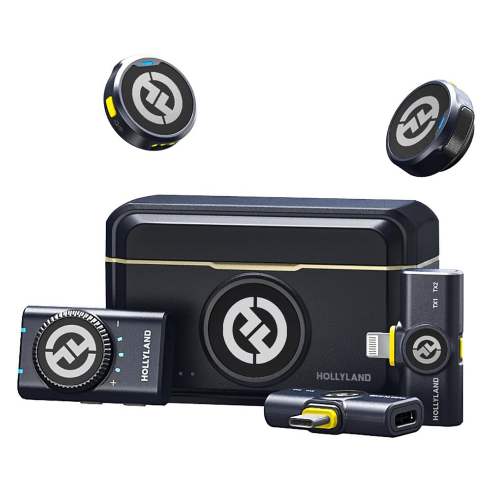 MICRÓFONO INALÁMBRICO HOLLYLAND LARK M2 DUO COMBO