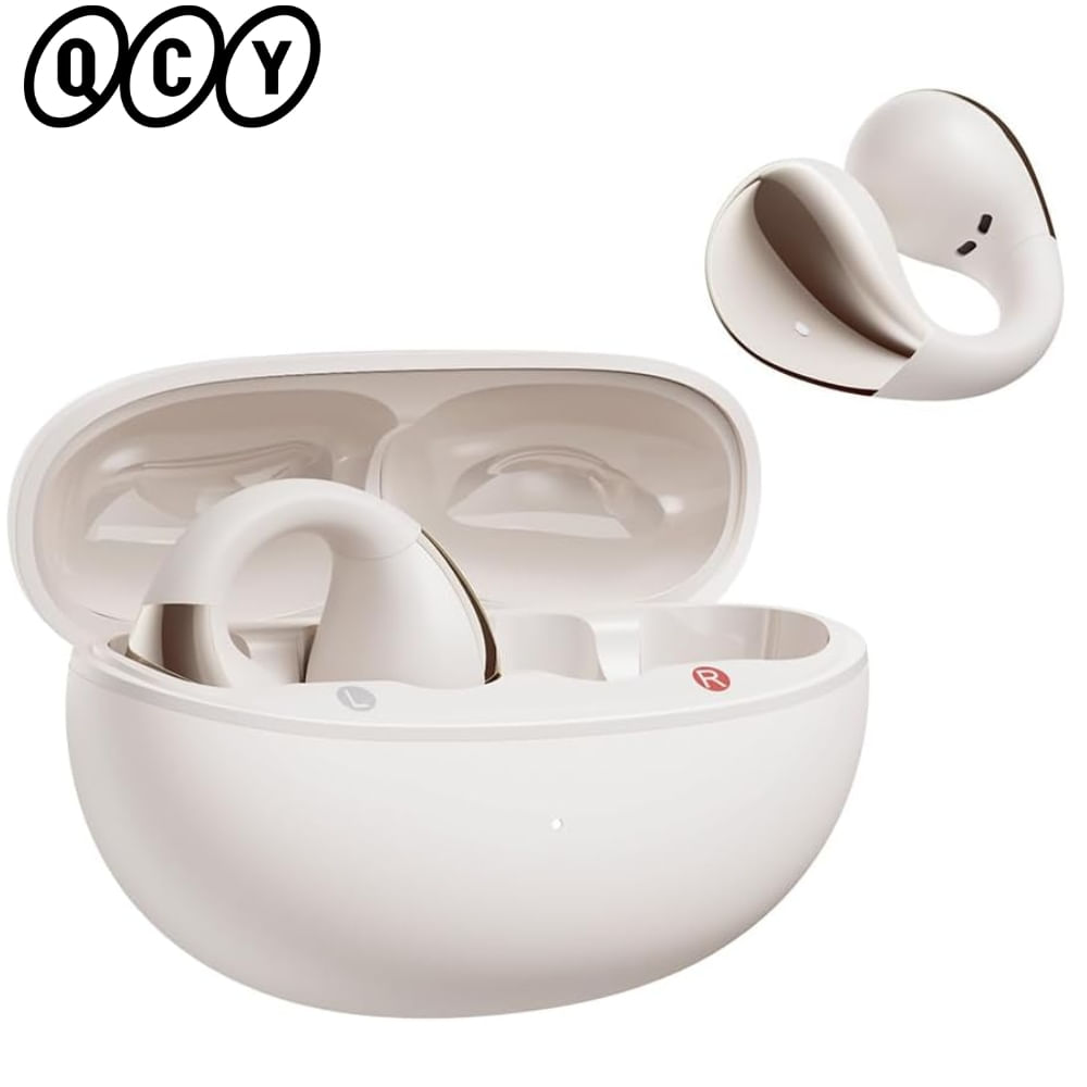 Audífono QCY Crossky C30 Blanco 25h Bluetooth micrófono ENC