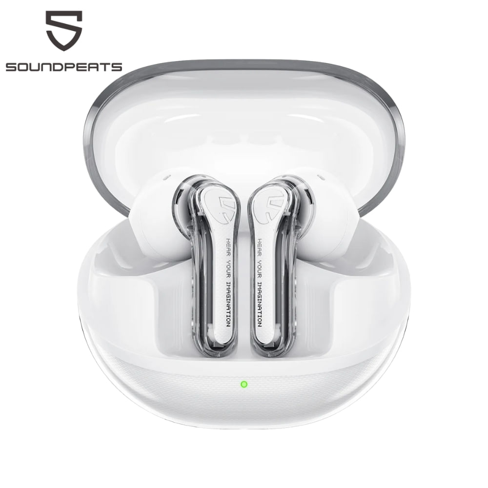 Audífonos Soundpeats Clear Dot IPX5 27h Blanco