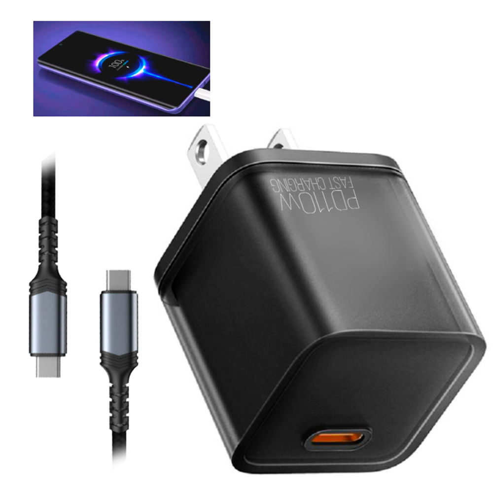 Cargador con Carga Super Rapida y Cable para Samsung de 45w a 110W