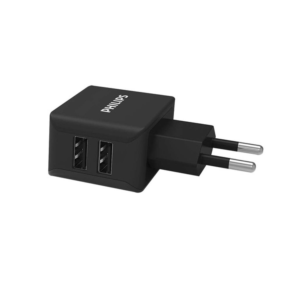 Cargador de Pared 2 Puertos Philips Dlp2502