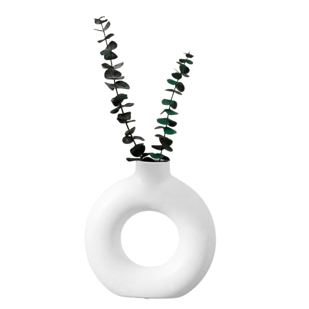 Florero Circular de Plástico para Decoración