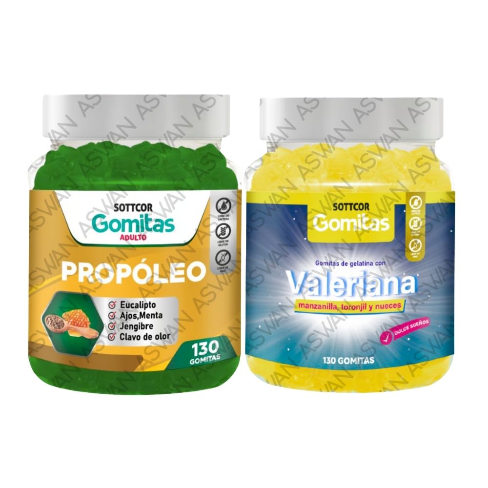 Pack Adulto Propoleo & Valeriana 130 Gomitas - Sottcor