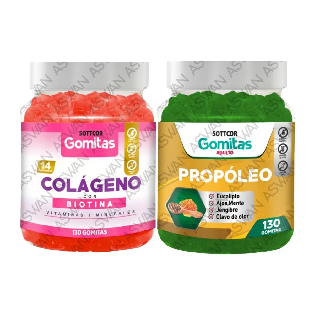 Pack Adulto Colageno & Propoleo 130 Gomitas - Sottcor